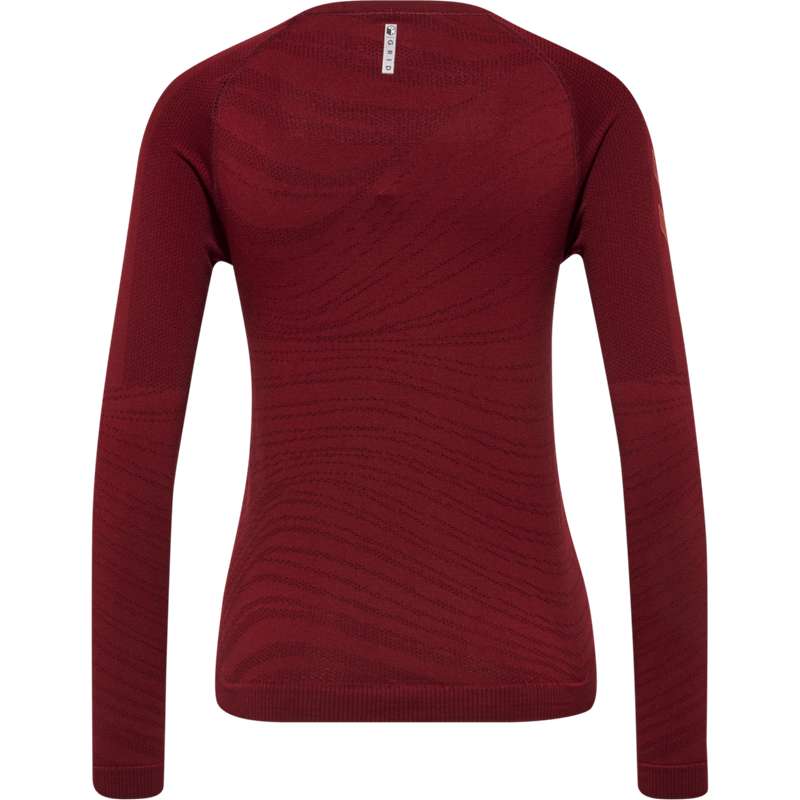 Dámské Tričko Hummel Ongrid Seamless L/S Wo Červené | 333431-188