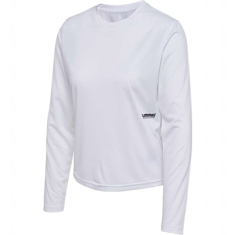 Dámské Tričko Hummel Pulse Workout W L/S Bílé | 860188-433