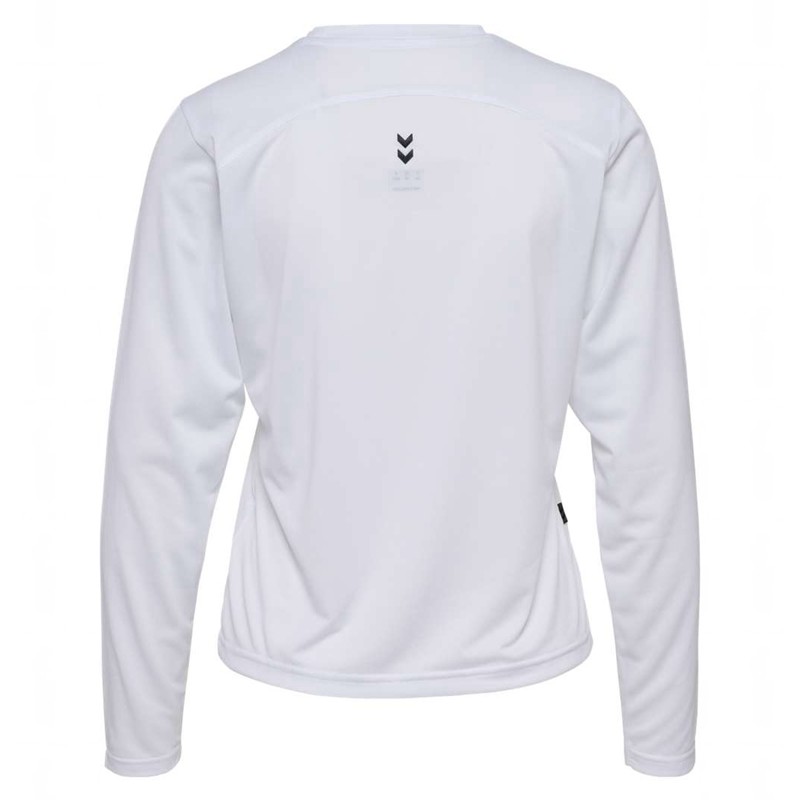 Dámské Tričko Hummel Pulse Workout W L/S Bílé | 860188-433