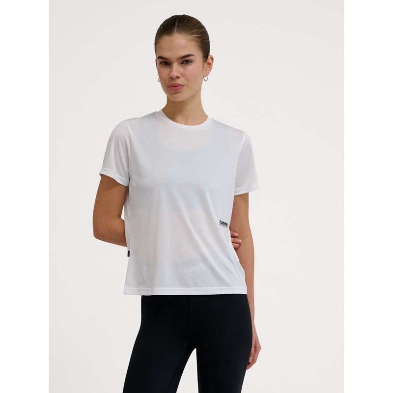 Dámské Tričko Hummel Pulse Workout W S/S Bílé | 438114-573