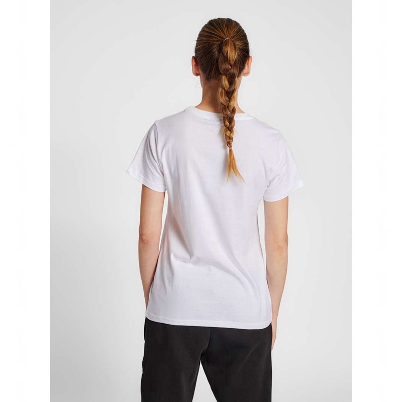 Dámské Tričko Hummel Red Basic S/S Bílé | 045787-277