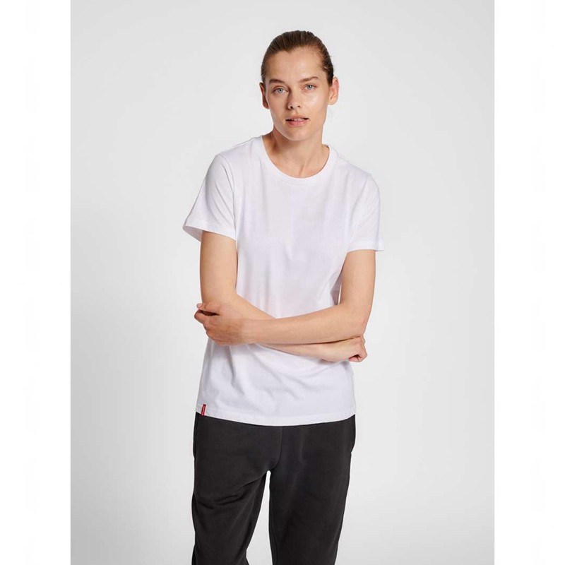 Dámské Tričko Hummel Red Basic S/S Bílé | 045787-277