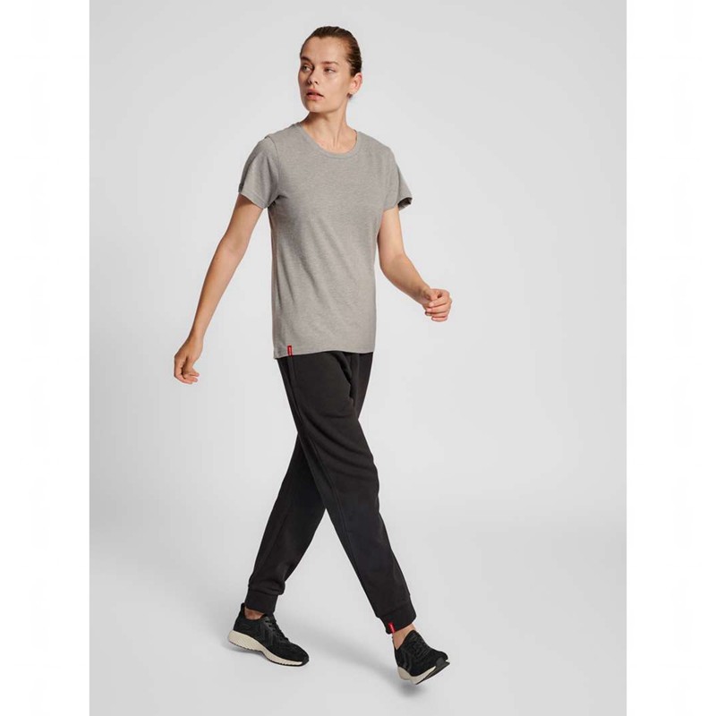 Dámské Tričko Hummel Red Basic S/S Šedé | 133815-942