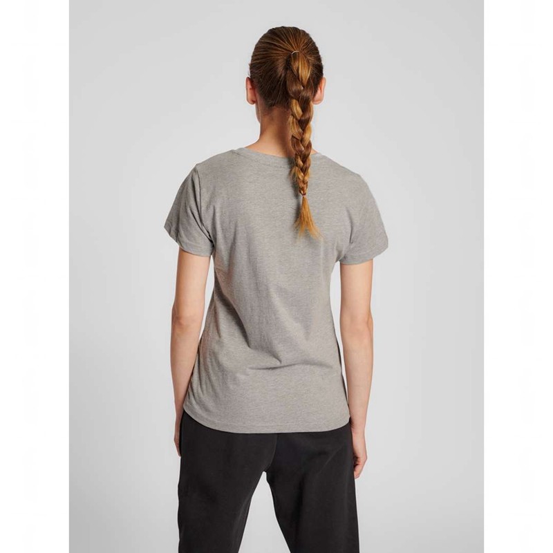 Dámské Tričko Hummel Red Basic S/S Šedé | 133815-942