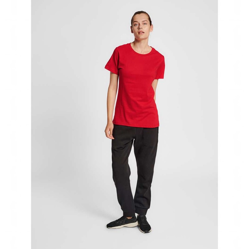 Dámské Tričko Hummel Red Basic S/S Červené | 005579-684
