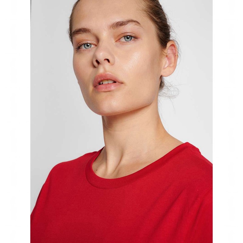 Dámské Tričko Hummel Red Basic S/S Červené | 005579-684