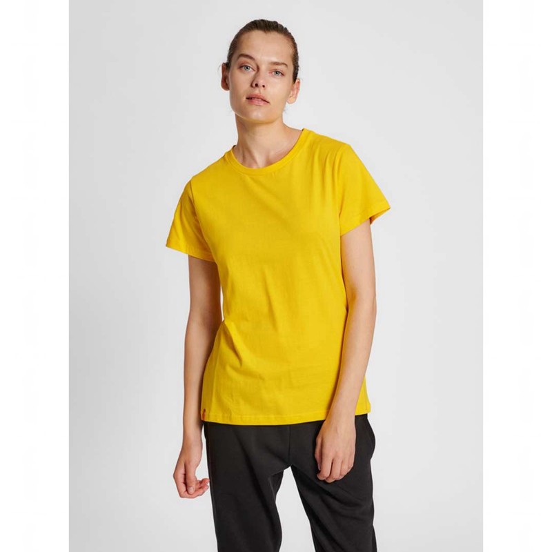 Dámské Tričko Hummel Red Basic S/S Žluté | 836244-760