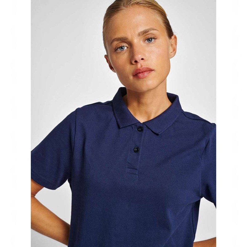 Dámské Tričko Hummel Red Classic Polo Tmavě Blankyt | 063769-157
