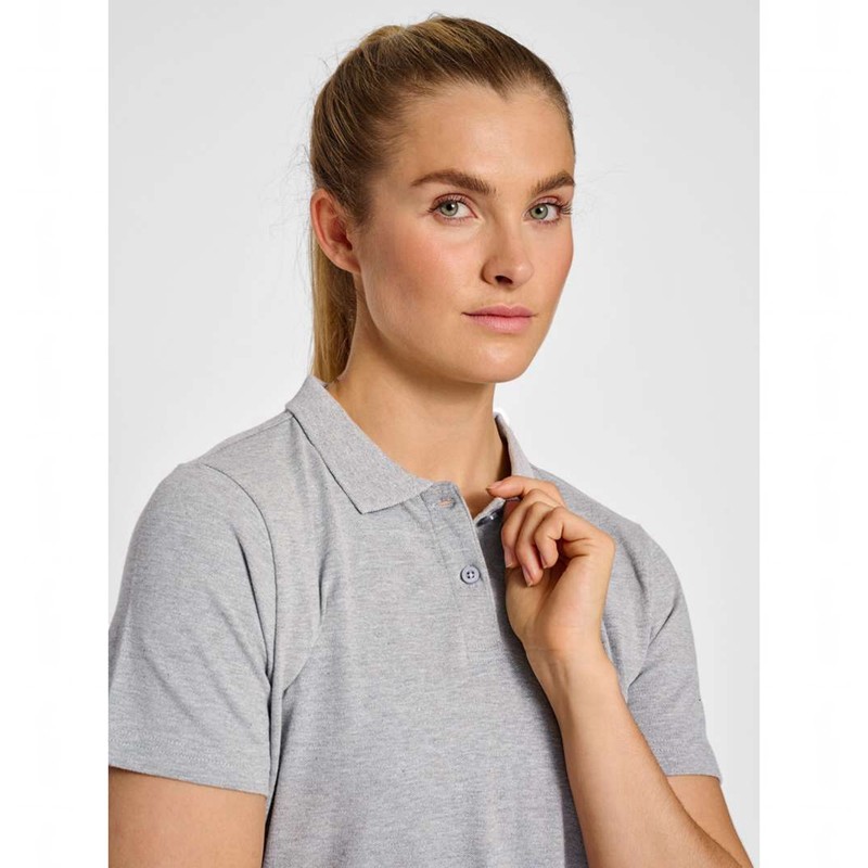 Dámské Tričko Hummel Red Classic Polo Šedé | 520784-326