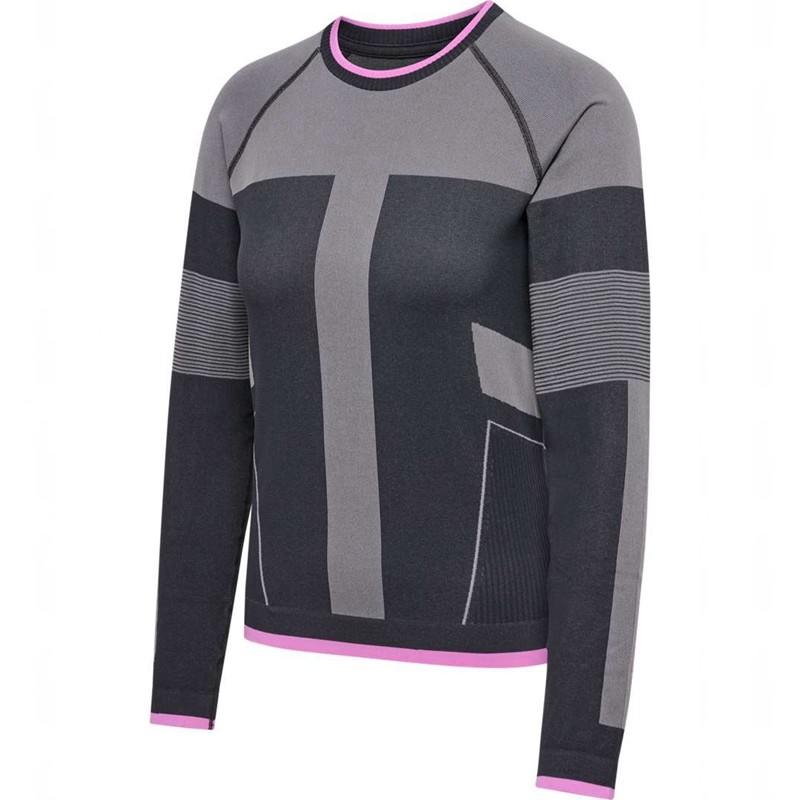 Dámské Tričko Hummel Seamless Ls Obsidian | 076354-969