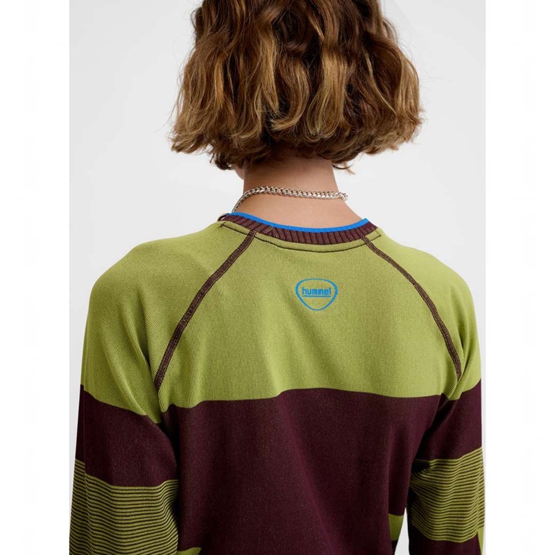Dámské Tričko Hummel Seamless Ls Zelene | 813664-856