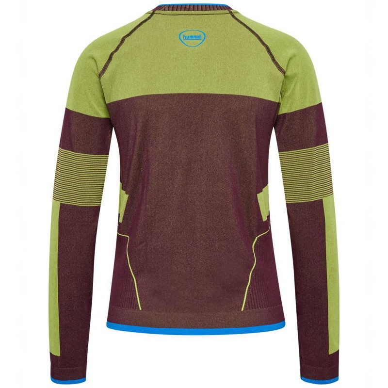 Dámské Tričko Hummel Seamless Ls Zelene | 813664-856