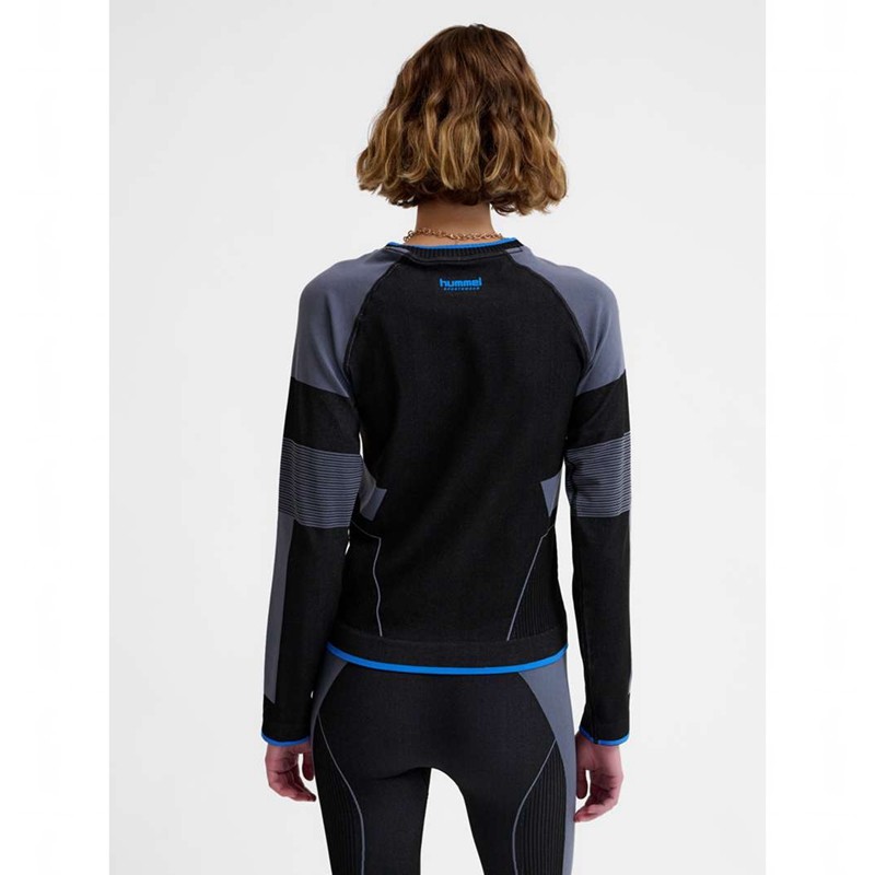 Dámské Tričko Hummel Seamless Tee Ls Černé | 640646-328