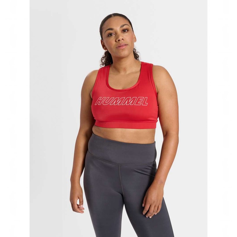 Dámské Tričko Hummel Te Curvy Plus Červené | 383341-291