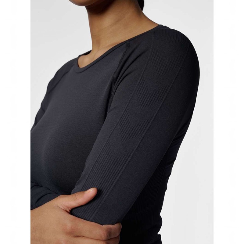 Dámské Tričko Hummel Tif Seamless L/S Černé | 995849-274