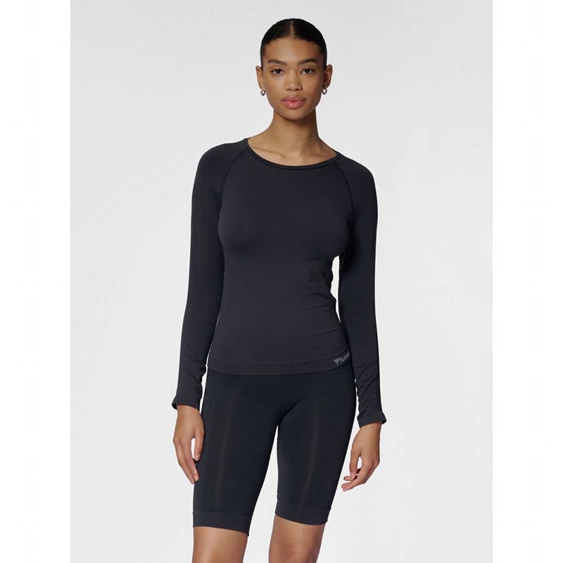 Dámské Tričko Hummel Tif Seamless L/S Černé | 995849-274