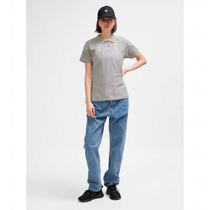 Dámské Tričko Hummel Travel Polo Šedé | 577292-411