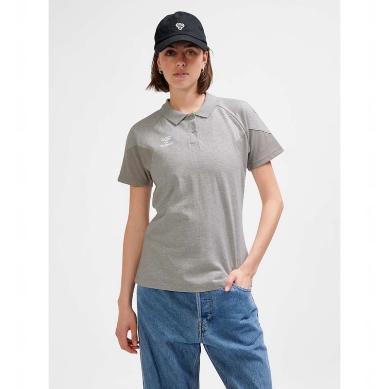 Dámské Tričko Hummel Travel Polo Šedé | 577292-411