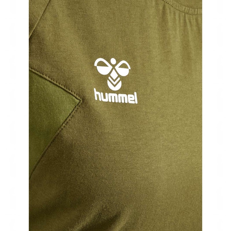 Dámské Tričko Hummel Travel S/S Olivy Zelené | 003745-051