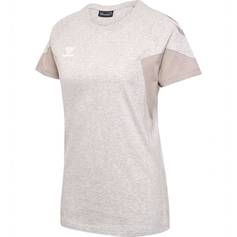 Dámské Tričko Hummel Travel S/S Šedé | 210392-365