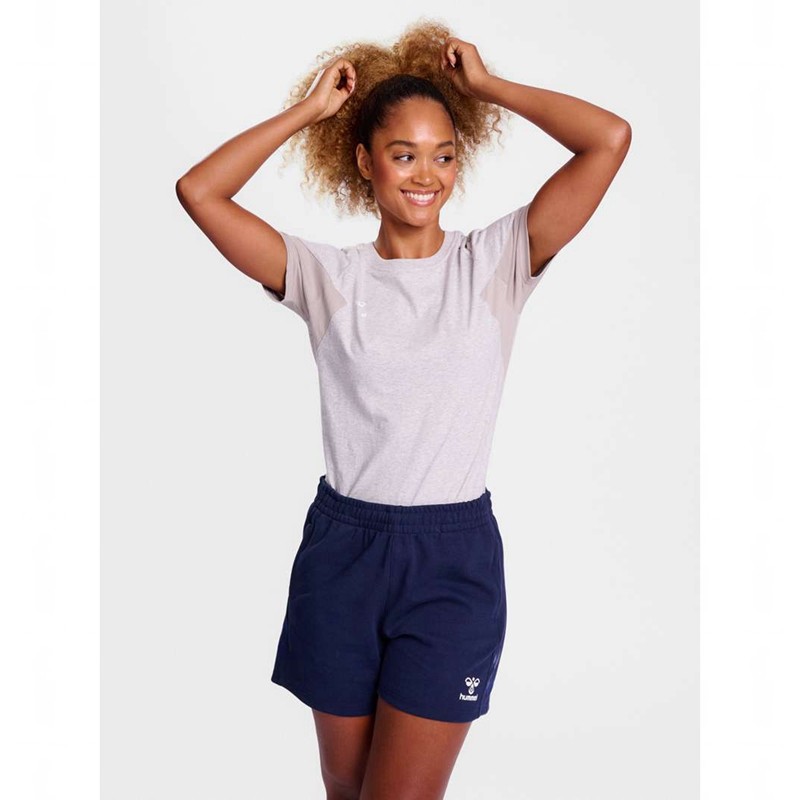 Dámské Tričko Hummel Travel S/S Šedé | 210392-365
