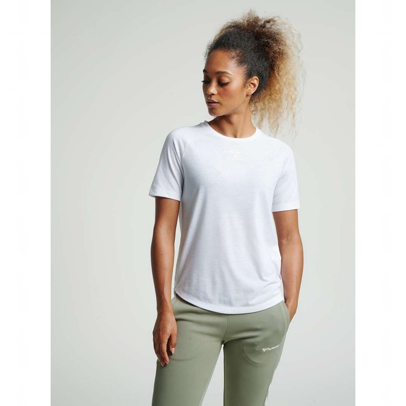 Dámské Tričko Hummel Vanja S/S Bílé | 284203-559