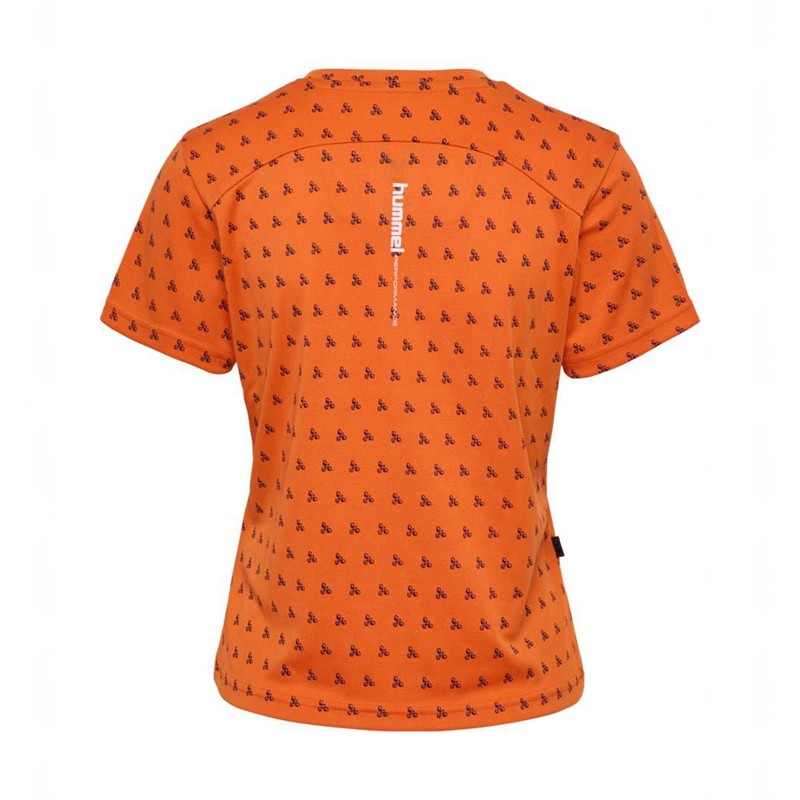 Dámské Základní Vrstva Hummel Fast Workout W S/S Oranžové | 110172-075