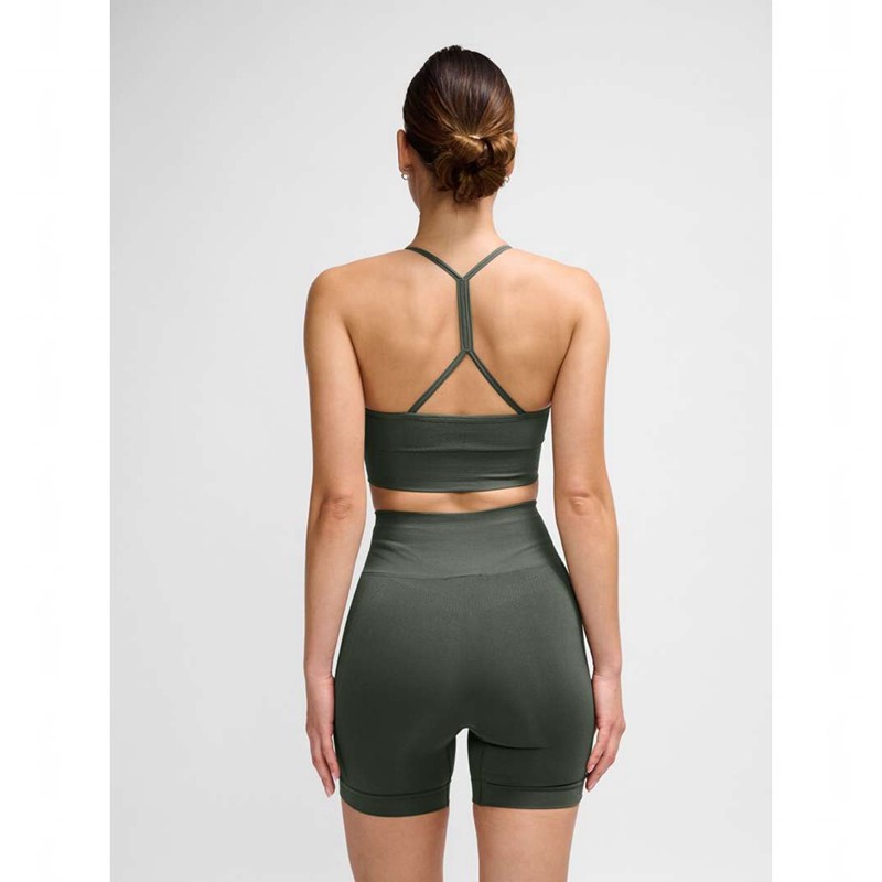 Dámské Šaty Hummel Tiffy Seamless Top Zelene | 426669-970