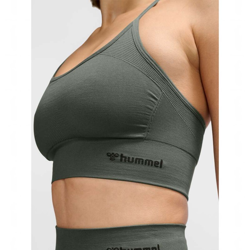 Dámské Šaty Hummel Tiffy Seamless Top Zelene | 426669-970