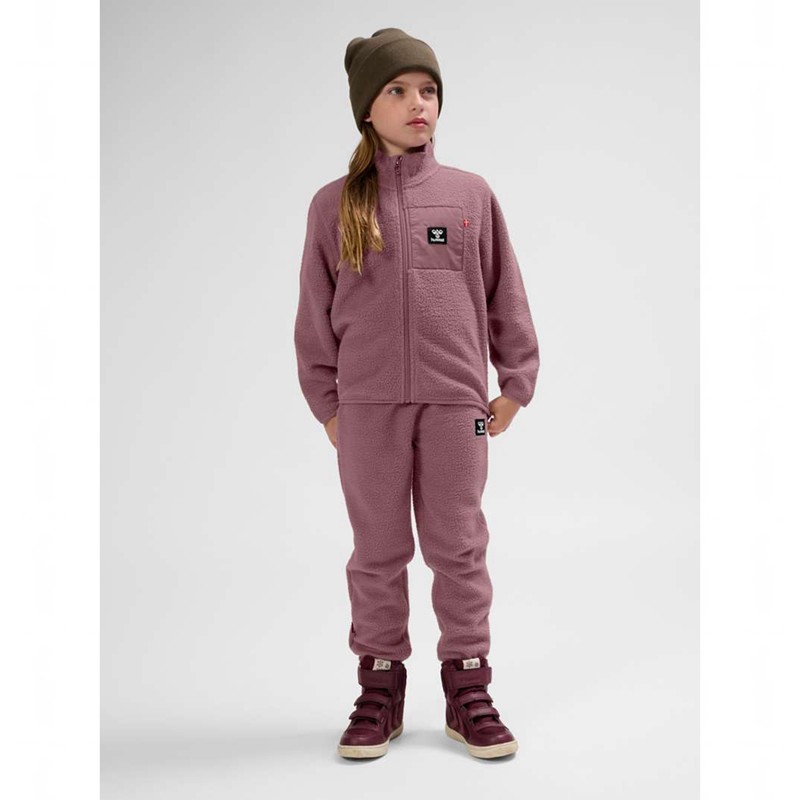 Dětské Bundy Hummel Atlas Fleece Zip Růžové | 121298-590