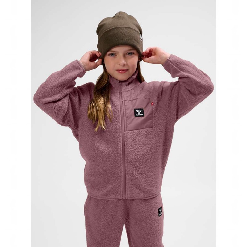 Dětské Bundy Hummel Atlas Fleece Zip Růžové | 121298-590