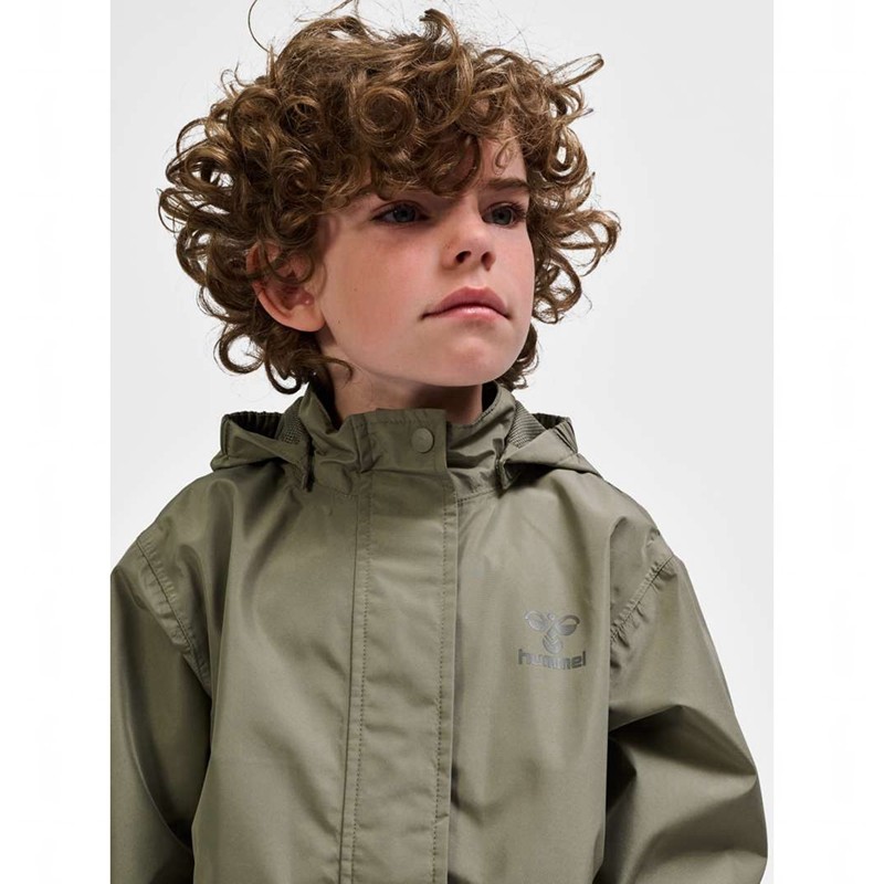 Dětské Bundy Hummel Nessie Rainsuit Šedé | 651067-617