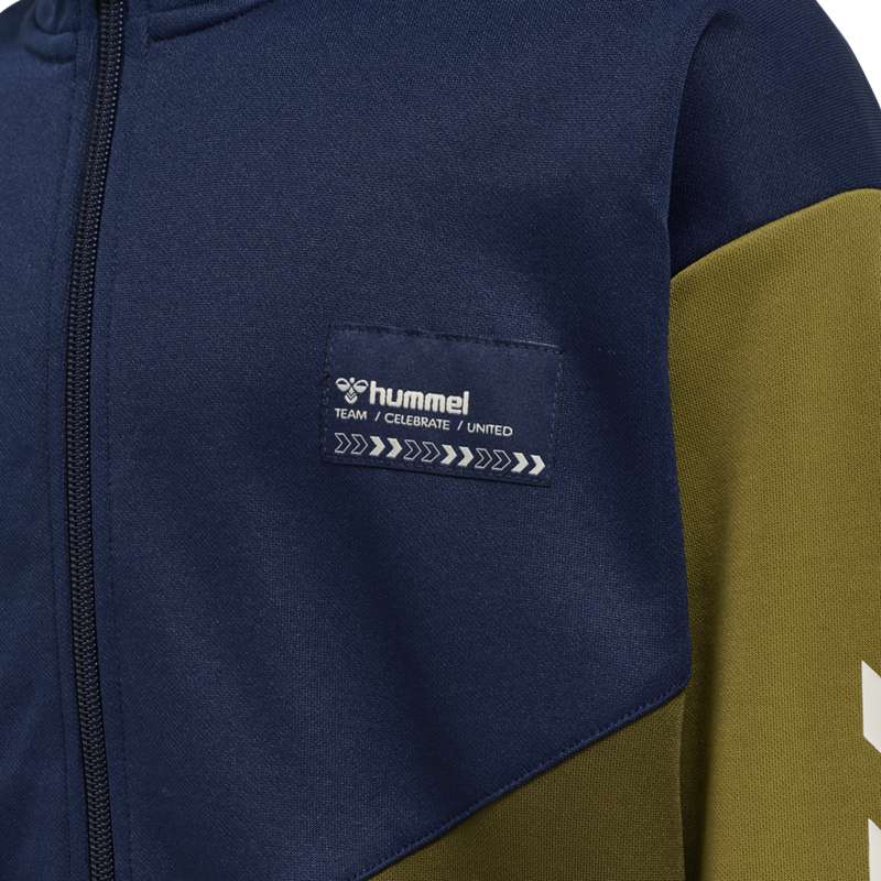 Dětské Bundy Hummel Rane Zip Olivy Zelené | 468234-105