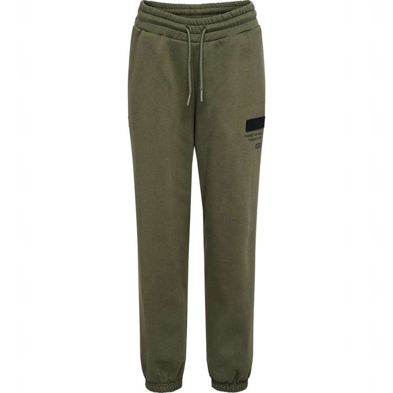 Dětské Kalhoty Hummel Archie Olivy Zelené | 647850-181