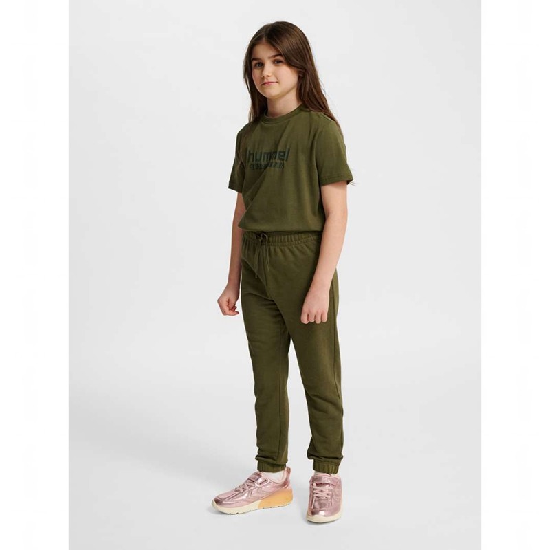 Dětské Kalhoty Hummel Jr Base Regular Zelene | 155596-667