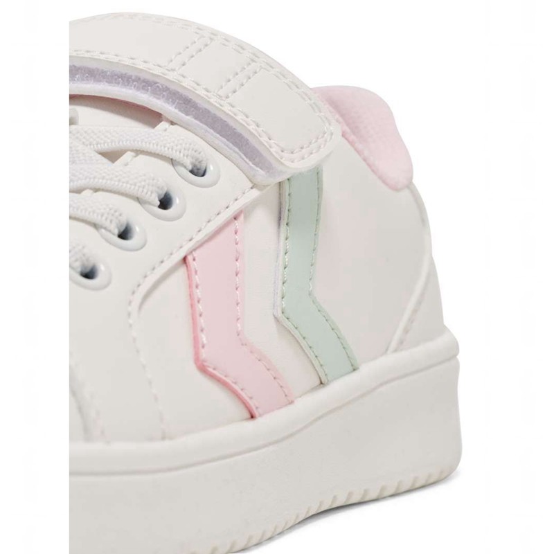 Dětské Kopačky Hummel Derby Court Jr Bílé | 519447-908