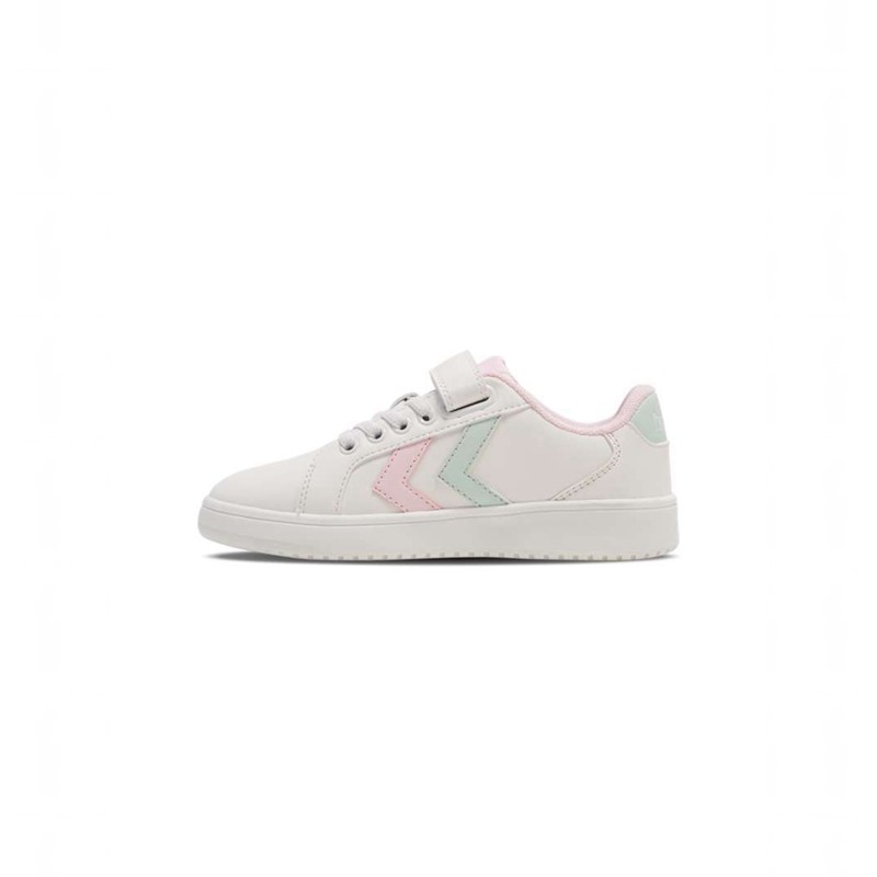 Dětské Kopačky Hummel Derby Court Jr Bílé | 519447-908