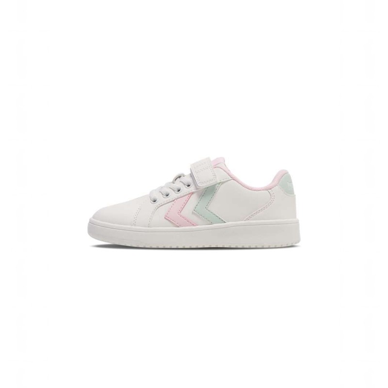 Dětské Kopačky Hummel Derby Court Jr Bílé | 519447-908