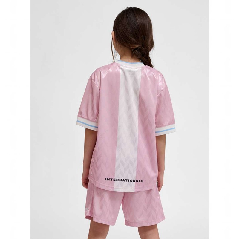 Dětské Kraťasy Hummel Jr Loose Fb Jersey S/S Růžové | 978281-273