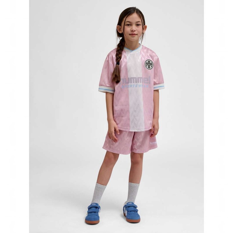 Dětské Kraťasy Hummel Jr Loose Fb Jersey S/S Růžové | 978281-273
