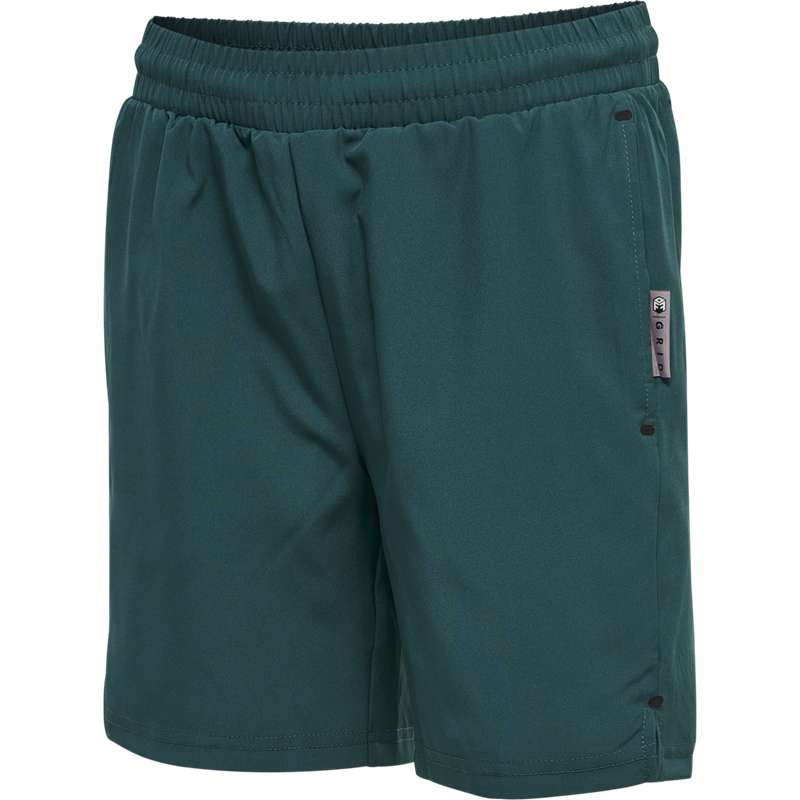 Dětské Kraťasy Hummel Move Grid Woven Zelene | 928183-409