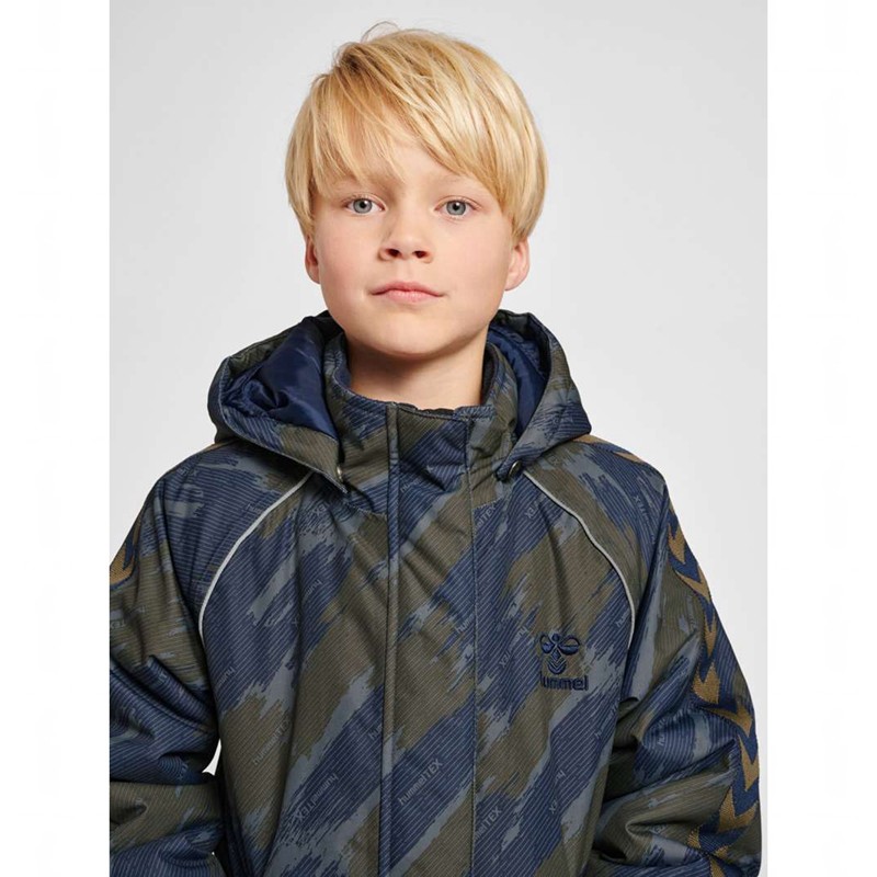 Dětské Mikina s Kapucí Hummel Artic Tex Snow Olivy Zelené | 167551-429