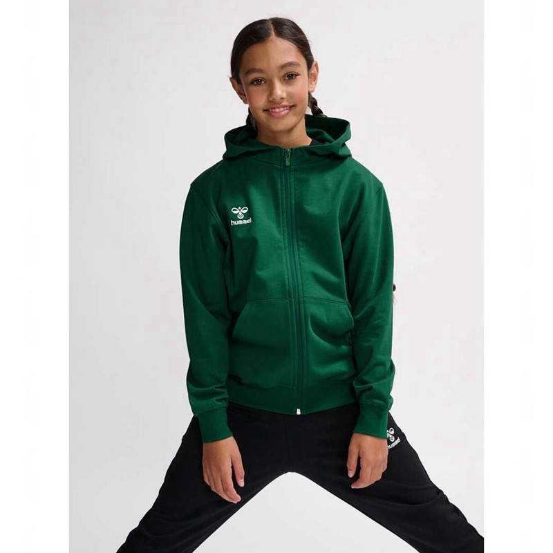 Dětské Mikina s Kapucí Hummel Go 2.0 Zip Zelene | 084350-293