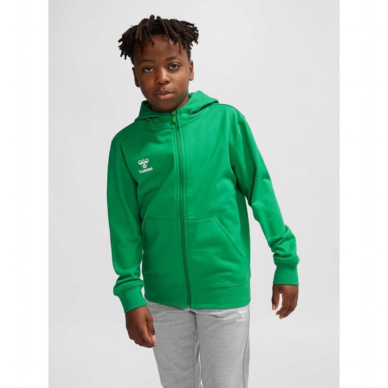 Dětské Mikina s Kapucí Hummel Go 2.0 Zip Zelene | 824761-230