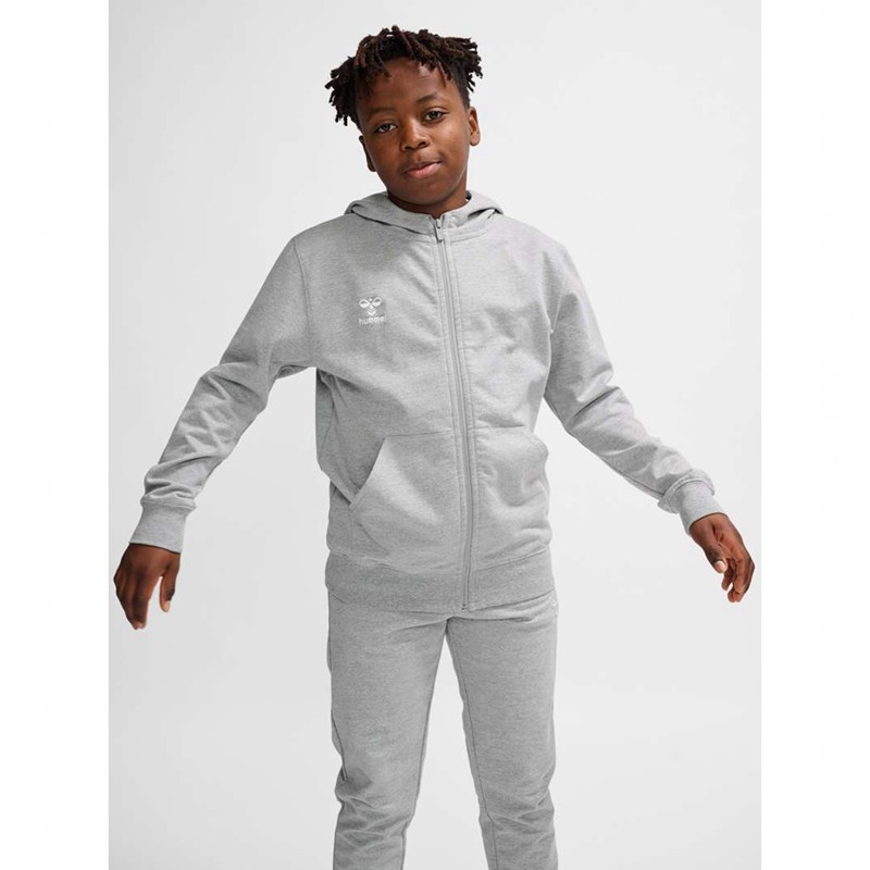 Dětské Mikina s Kapucí Hummel Go 2.0 Zip Šedé | 564498-056