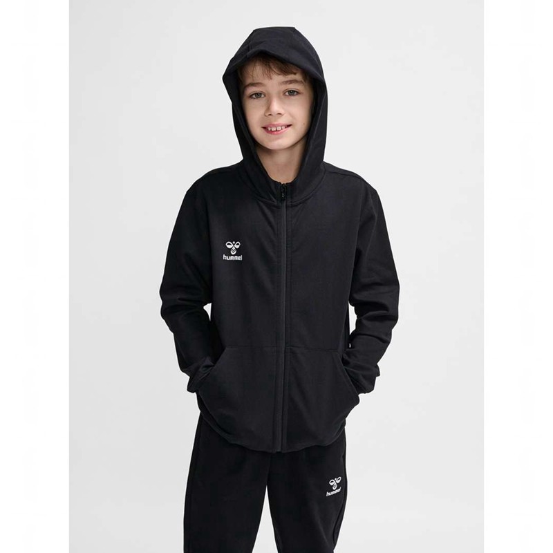 Dětské Mikina s Kapucí Hummel Go 2.0 Zip Černé | 793624-285