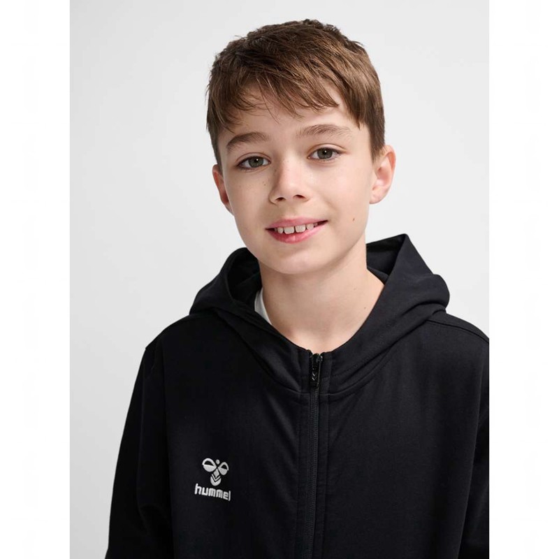 Dětské Mikina s Kapucí Hummel Go 2.0 Zip Černé | 793624-285