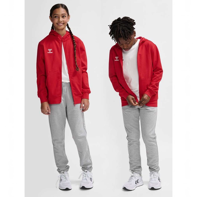 Dětské Mikina s Kapucí Hummel Go 2.0 Zip Červené | 131047-436
