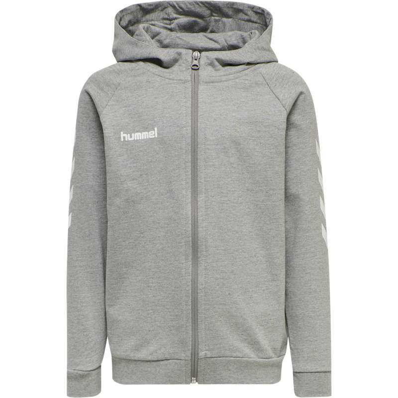 Dětské Mikina s Kapucí Hummel Go Cotton Zip Šedé | 196688-267