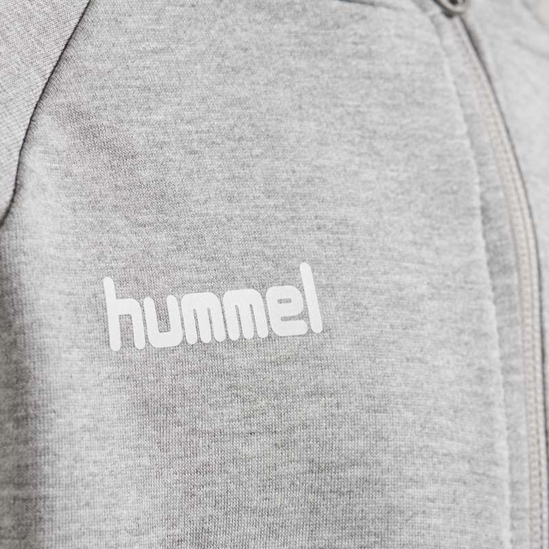 Dětské Mikina s Kapucí Hummel Go Cotton Zip Šedé | 196688-267